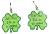 St Patrick's day earrings